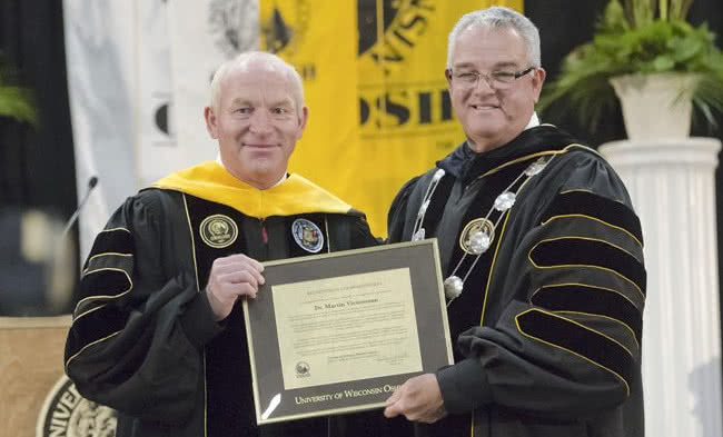 Martin Viessmann z tytułem doktora honoris causa